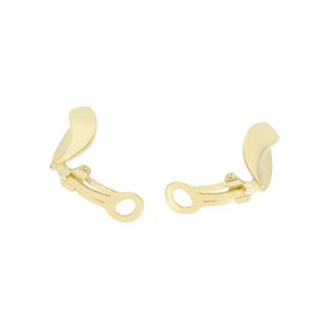 Damen Ohrclips Silber 925 Goldplattiert mit Zirkonia...