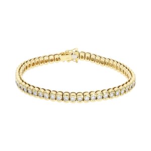 Damen Tennis Armband Gold 750 mit Brillanten 25325638...