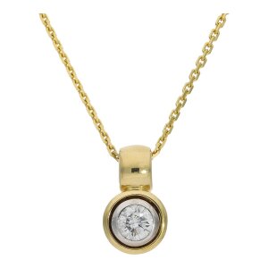 Diamant Anhänger Gold 750 25325644 Bicolor, Second...