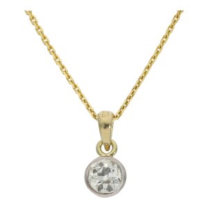 Diamant Anhänger ca. 0,65 Carat Gold 585 Handarbeit...