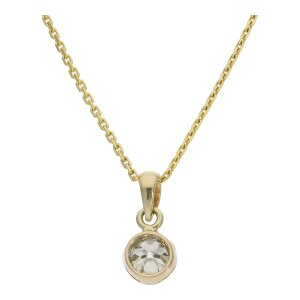 Diamant Anhänger ca. 0,65 Carat Gold 585 Handarbeit...
