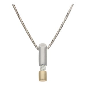 Diamant Anhänger Weißgold & Gold 585,...