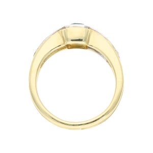 Damen Ring Gold 750 mit Smaragd und Brillanten 25325628...