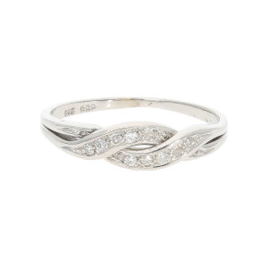 Diamantring Weißgold 585, Brillant 0,06 Carat,...