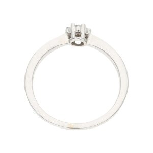 Diamantring 375 Weißgold, Brillant 0,14 Carat,...