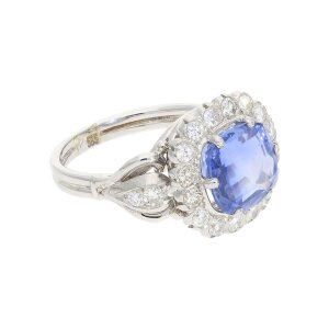 Tansanit Ring Weißgold 585, Brillant 0,71 Carat....