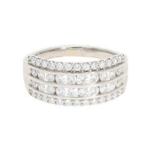 Diamant Ring 750 Weißgold, 1,02 Carat, Second Hand...