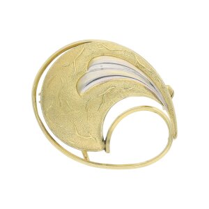 Brosche Gold 333 Bicolor 25325641 Second Hand, getragen,...