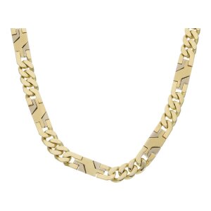 Goldkette 585 matt,Glanz,Zwei farbig Second Hand wie...