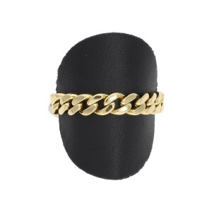 Ketten Ring mit Diamant Gold 750 Bicolor Second Hand wie...