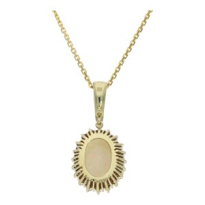 Second Hand Anhänger, Opal, Brillant, 585 Gold...