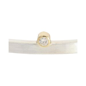 Second Hand Armspange Silber, Gold, Handarbeit, Brillant...