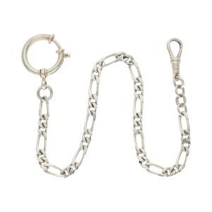 Taschenuhr Kette echt Silber 925 Figaro 25325754 massiv,...