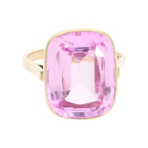 Goldring Damen 585 mit echtem Kunzit Second Hand wie neu...
