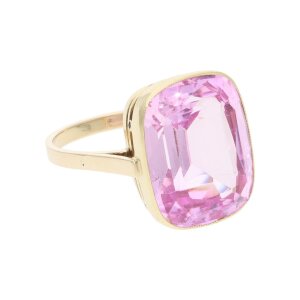 Goldring Damen 585 mit echtem Kunzit Second Hand wie neu...