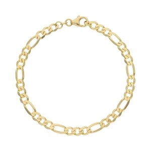 Armband Gold 333 Herren & Damen Figaro 5 mm breit...