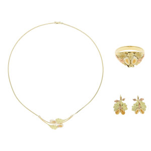 Rotgold/ Gold 585 Trachten Schmuckset Grandl Second Hand...