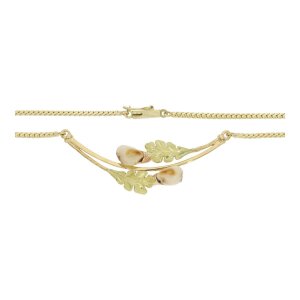 Rotgold/ Gold 585 Trachtencollier Grandl getragen Second...