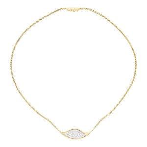 Gold 750/000 Brillant 1,14ct Damen Collier getragen...