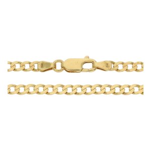 Goldkette 333 Panzer flach 50 cm lang 3,5 mm breit Second...