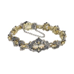 Trachten Armband Silber 835 teil vergoldet 25325629 mit...