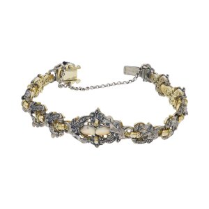 Trachten Armband Silber 835 teil vergoldet 25325629 mit...