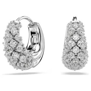 Swarovski Creolen 5732282 Sublima, Weiß, Rhodiniert