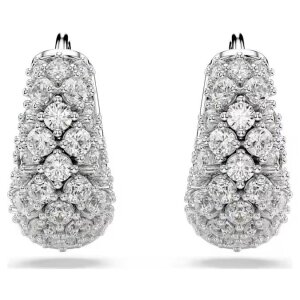 Swarovski Creolen 5732282 Sublima, Weiß, Rhodiniert