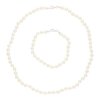Silber 925 Armband mit Süßwasserperlen, Beige Karabinerverschluss JL30-03-5187