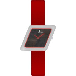 Danish Design Damenuhr IV24Q1291Stahl, Schwarz/Rot (3324774)