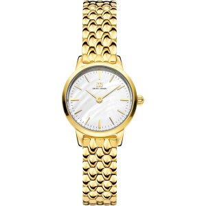 Danish Design Damenuhr IV71Q1268 Perlmutt, Gold plattiert...
