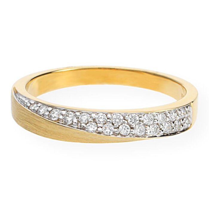 JuwelmaLux Ring 585/000 (14 Karat) Gold mit Brillanten JL10-07-0547