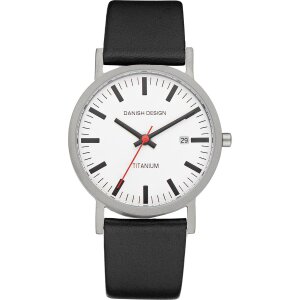 Danish Design Herrenuhr IQ24Q199 Rhine White Black Date...