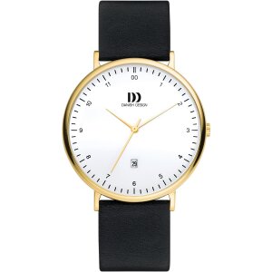 Danish Design Herrenuhr IQ15Q1188 Gelbgold plattiert mit...