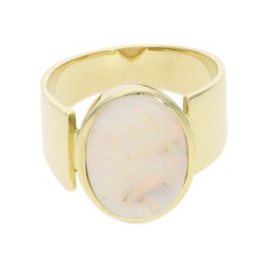 Opal Ring Gold 585 Handarbeit Unikat Second Hand wie neu...