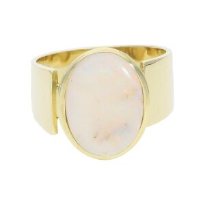 Opal Ring Gold 585 Handarbeit Unikat Second Hand wie neu...