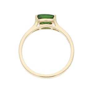 Goldring Damen 375 mit Diopsid Second Hand wie neu...
