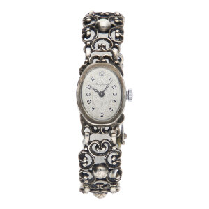 Trachten Damenarmbanduhr Bergland 835/000 Silber...