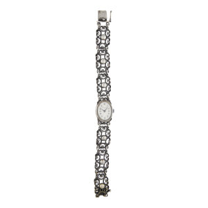 Trachten Damenarmbanduhr Bergland 835/000 Silber...