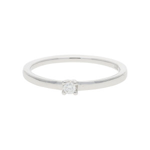 JuwelmaLux Ring 750er 18 Karat Weißgold mit Diamanten JL33-07-0007