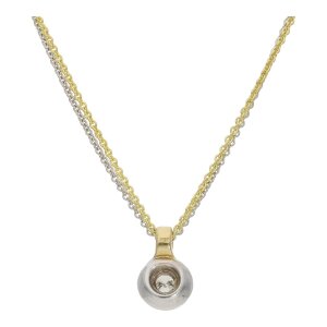 Diamant Anhänger Gold 750 Brillant ca.0,23 Carat...