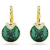 Swarovski Bella V Drop Ohrhänger 5735389 Rundschliff, Grün, Gold plattiert