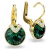 Swarovski Bella V Drop Ohrhänger 5735389 Rundschliff, Grün, Gold plattiert