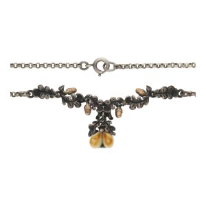Trachten Collier Damen 835/000 Silber 585/000 Rotgold...