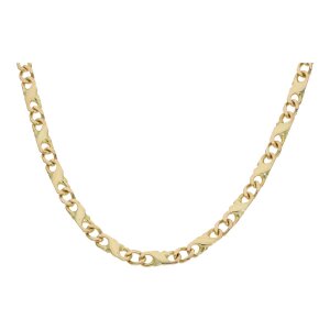 585/000 Goldkette Fantasiemuster 3 mm breit getragen...
