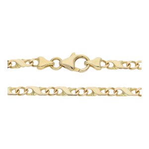 585/000 Goldkette Fantasiemuster 3 mm breit getragen...