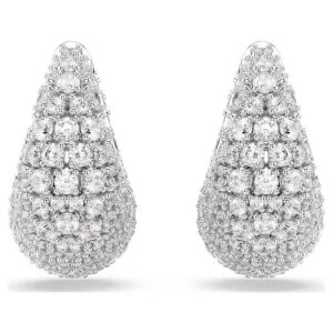 Swarovski Creolen 5732281 Sublima, weiß, rhodiniert
