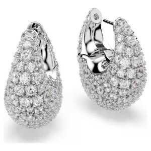 Swarovski Creolen 5732281 Sublima, weiß, rhodiniert