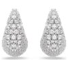 Swarovski Creolen 5732281 Sublima, weiß, rhodiniert