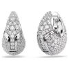 Swarovski Creolen 5732281 Sublima, weiß, rhodiniert